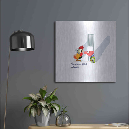 Luxe Metal Art 'Piece of Me' by Chuck Wimmer, Metal Wall Art,24x24