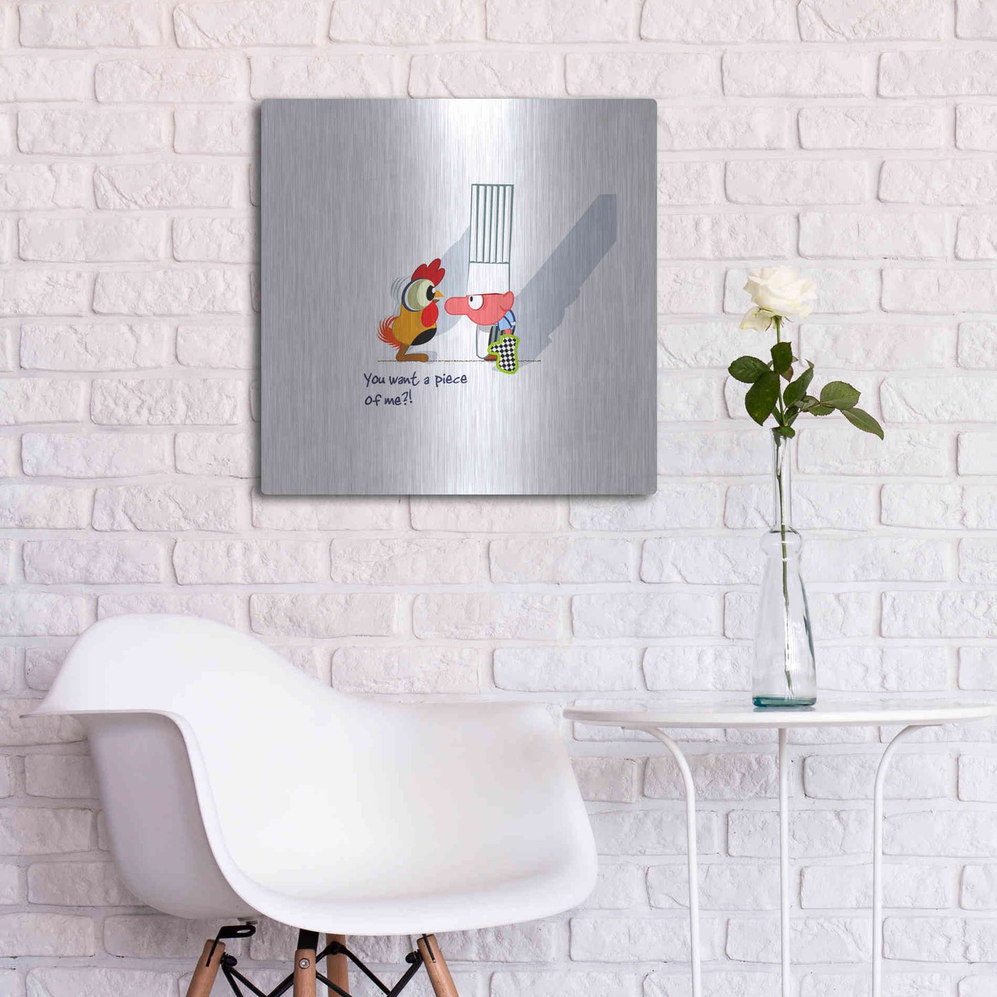 Luxe Metal Art 'Piece of Me' by Chuck Wimmer, Metal Wall Art,24x24