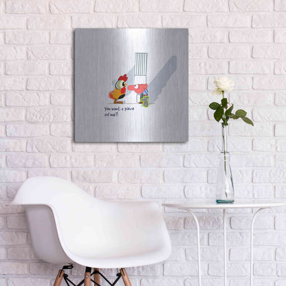 Luxe Metal Art 'Piece of Me' by Chuck Wimmer, Metal Wall Art,24x24