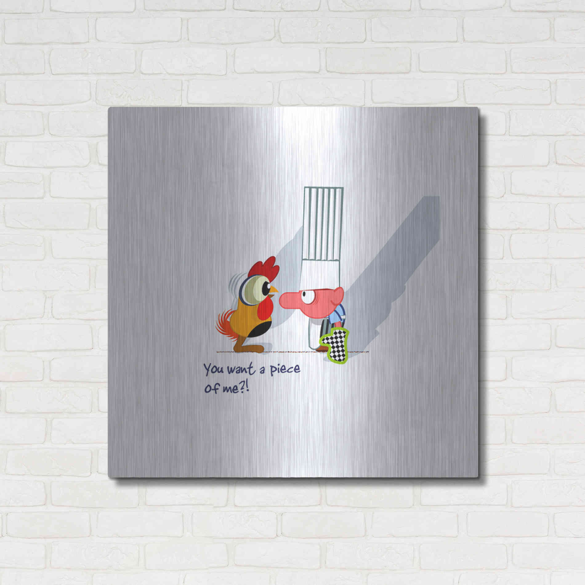Luxe Metal Art 'Piece of Me' by Chuck Wimmer, Metal Wall Art,36x36