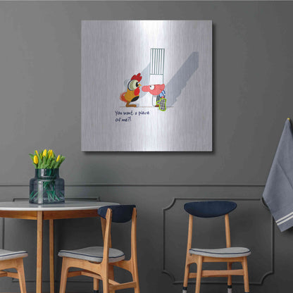 Luxe Metal Art 'Piece of Me' by Chuck Wimmer, Metal Wall Art,36x36