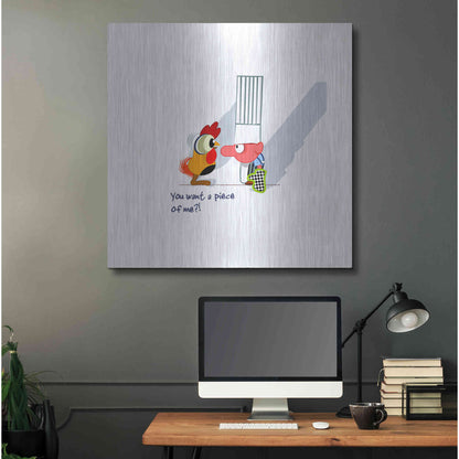 Luxe Metal Art 'Piece of Me' by Chuck Wimmer, Metal Wall Art,36x36