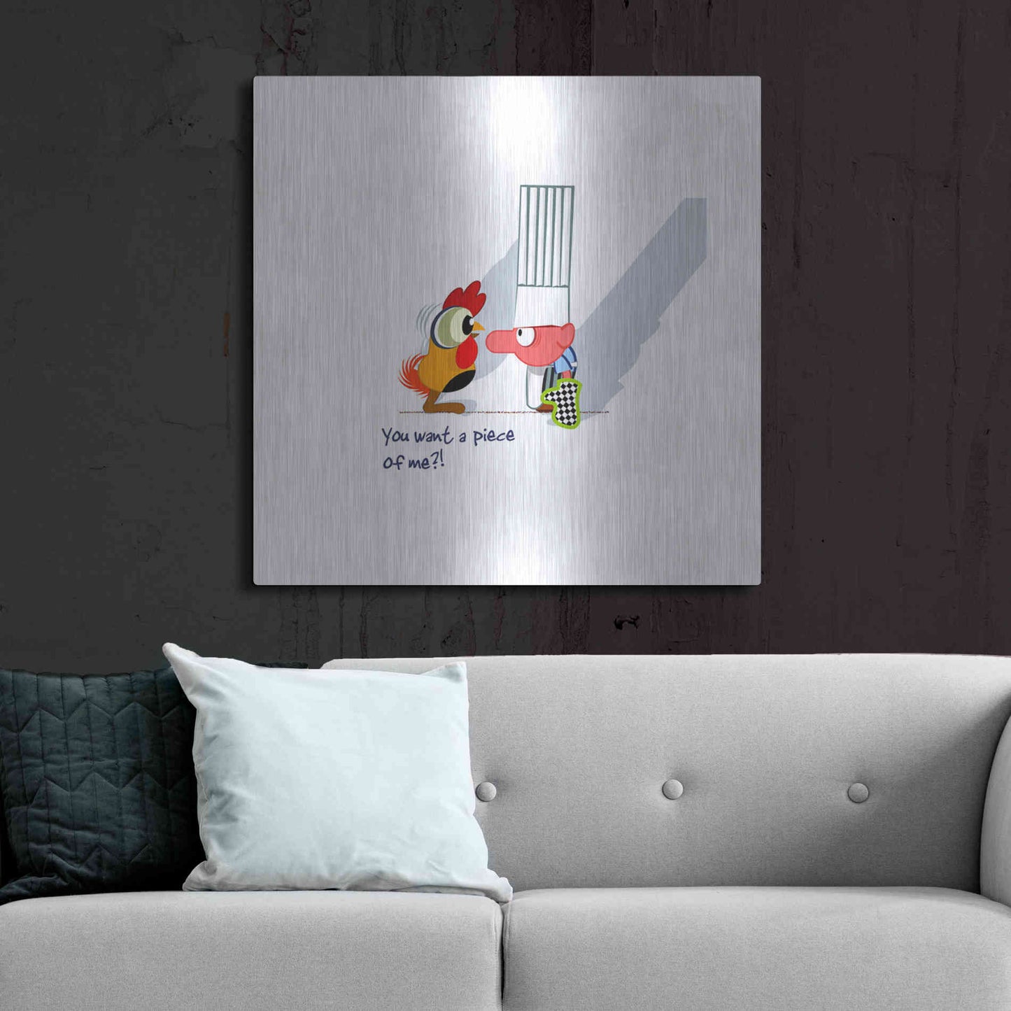 Luxe Metal Art 'Piece of Me' by Chuck Wimmer, Metal Wall Art,36x36