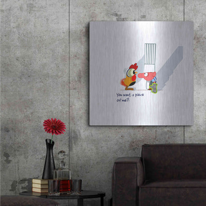 Luxe Metal Art 'Piece of Me' by Chuck Wimmer, Metal Wall Art,36x36