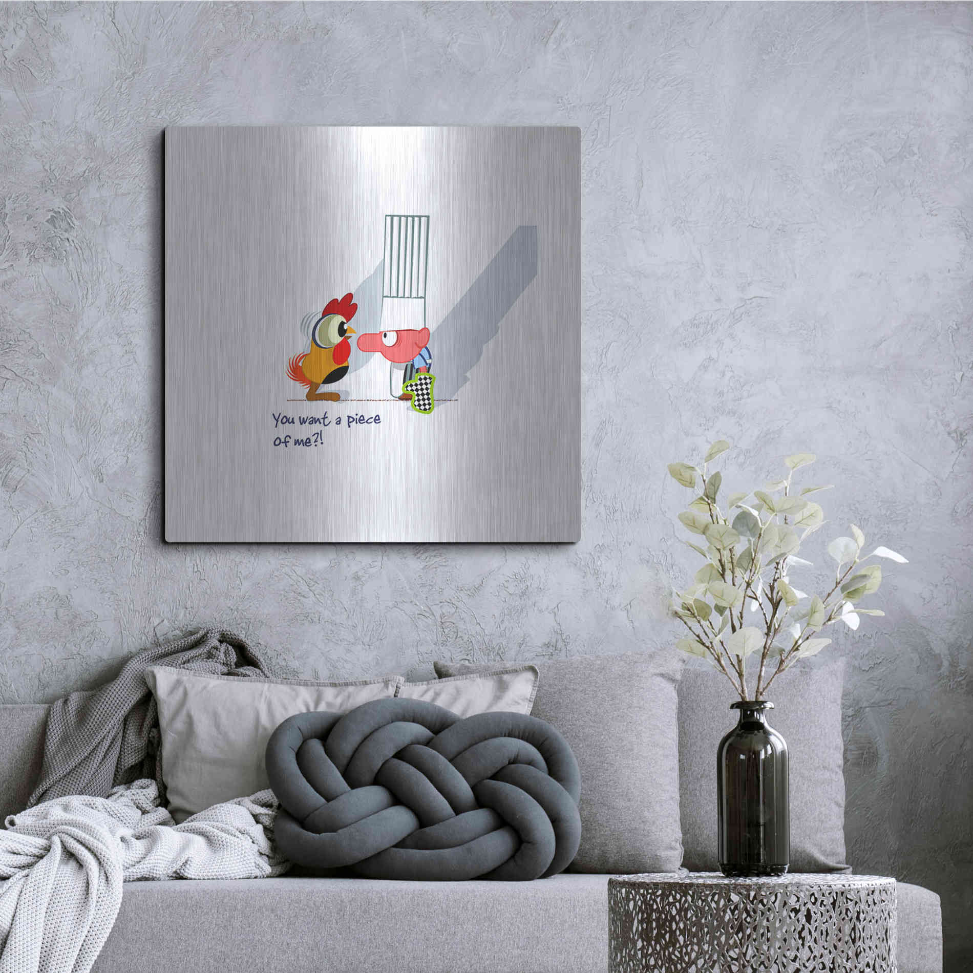 Luxe Metal Art 'Piece of Me' by Chuck Wimmer, Metal Wall Art,36x36