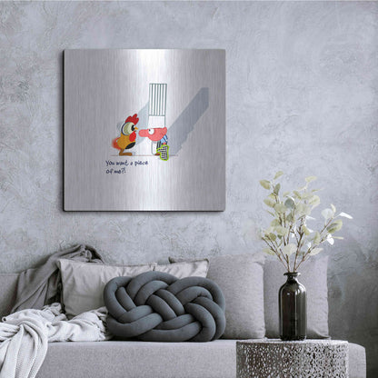 Luxe Metal Art 'Piece of Me' by Chuck Wimmer, Metal Wall Art,36x36