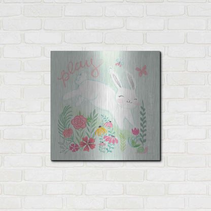 Luxe Metal Art 'Garden Friends I' by Mary Urban, Metal Wall Art,24x24