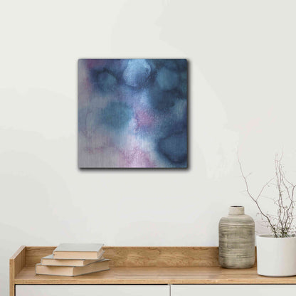 Luxe Metal Art 'Nebula II 'by Mary Urban, Metal Wall Art,12x12