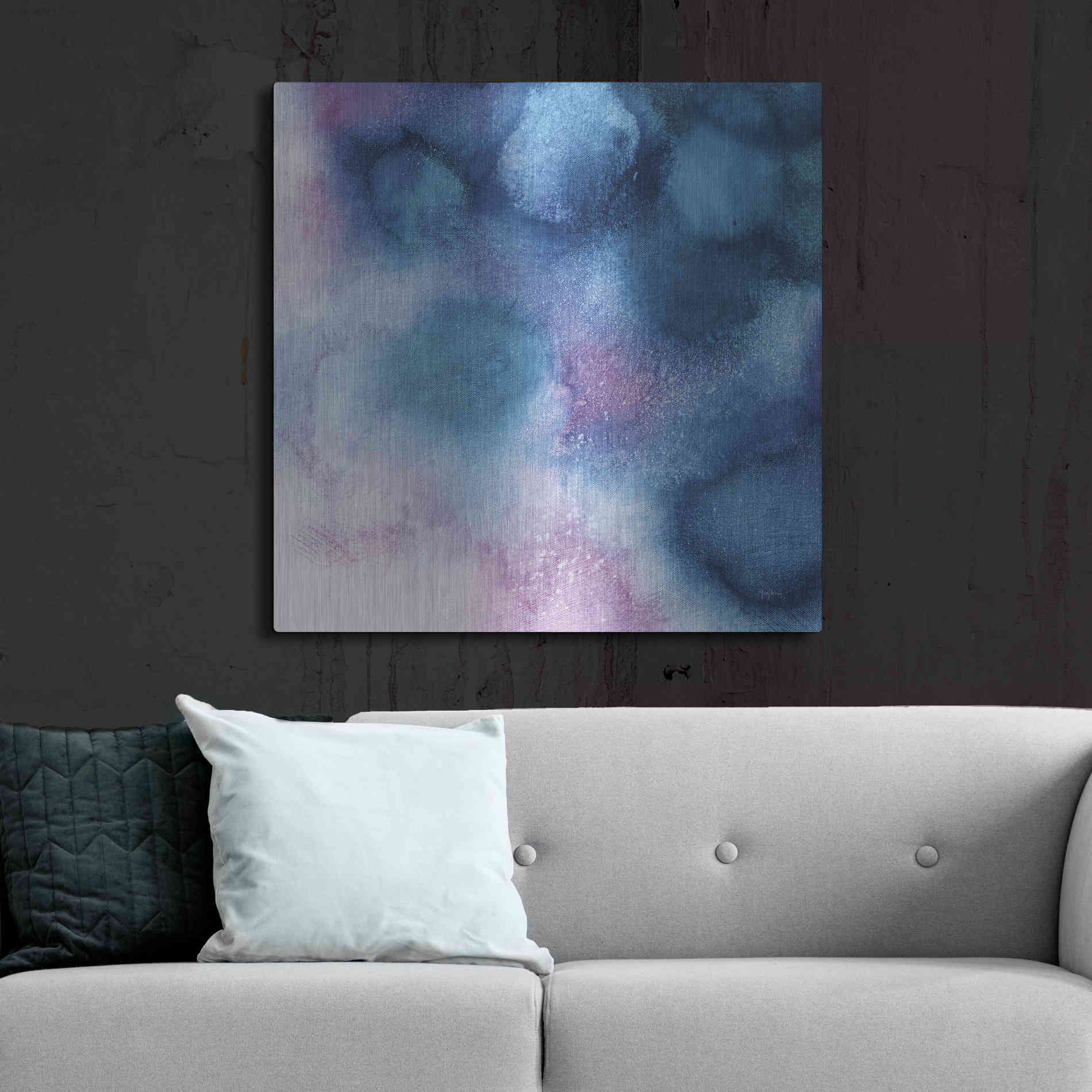 Luxe Metal Art 'Nebula II 'by Mary Urban, Metal Wall Art,36x36