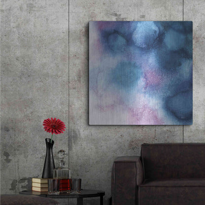 Luxe Metal Art 'Nebula II 'by Mary Urban, Metal Wall Art,36x36