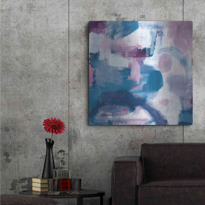 Luxe Metal Art 'Trial and Airy Nebula' by Mary Urban, Metal Wall Art,36x36