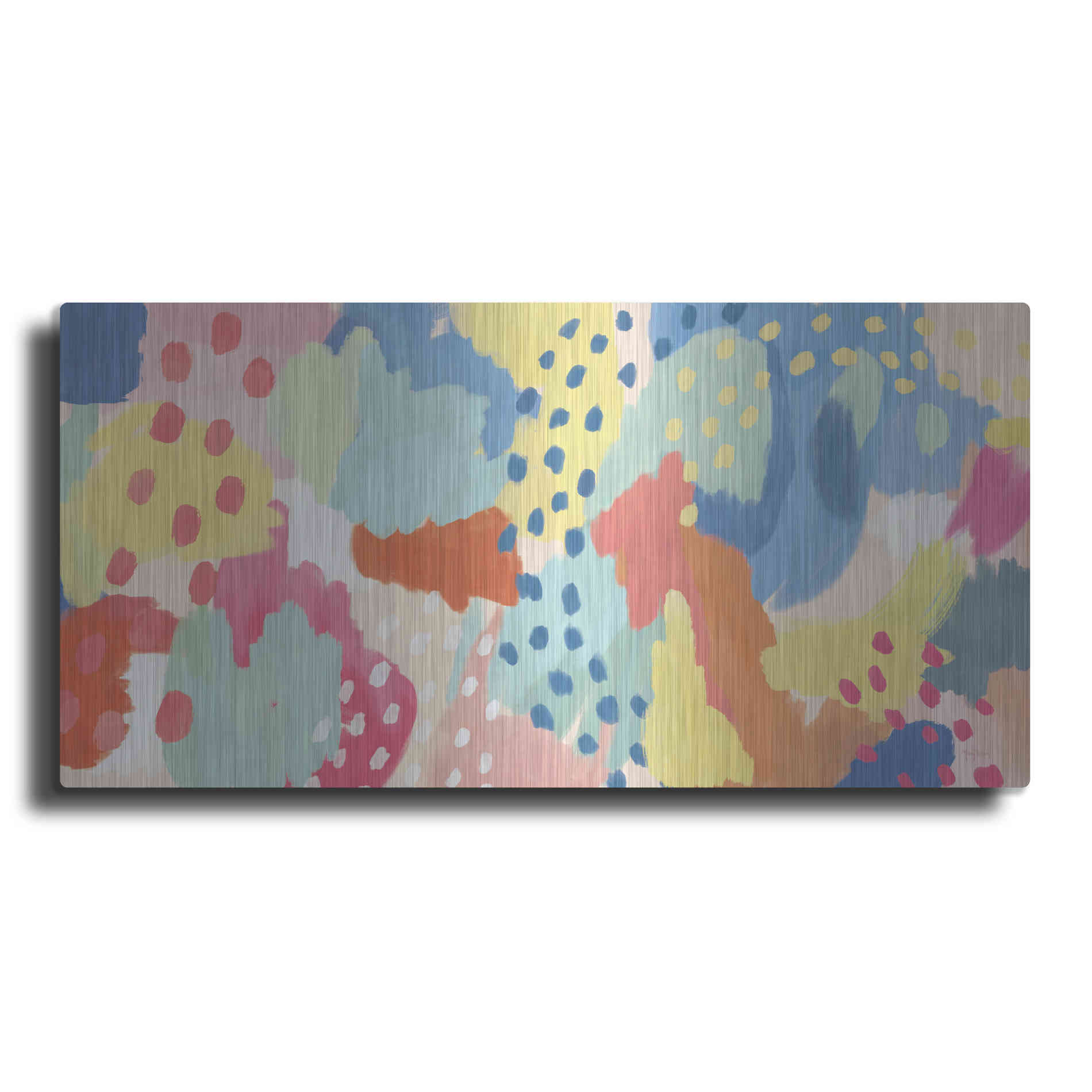 Luxe Metal Art 'Bright Life I' by Mary Urban, Metal Wall Art