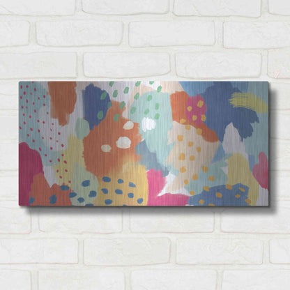 Luxe Metal Art 'Bright Life II' by Mary Urban, Metal Wall Art,24x12