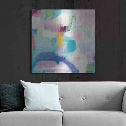 Luxe Metal Art 'Trial and Airy Bright' by Mary Urban, Metal Wall Art,36x36