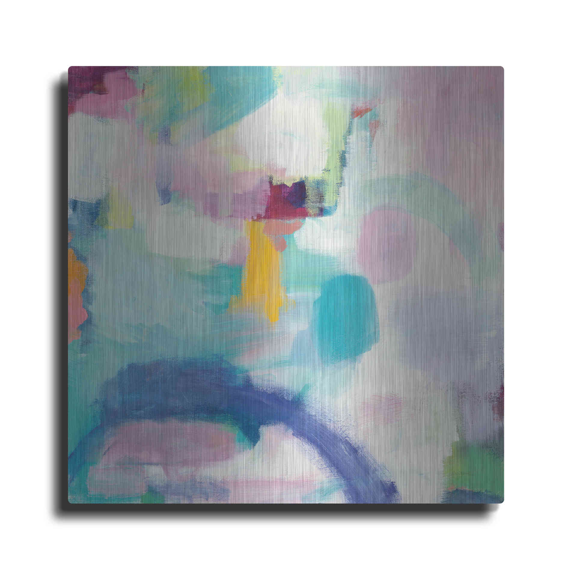 Luxe Metal Art 'Trial and Airy Bright' by Mary Urban, Metal Wall Art