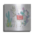 Luxe Metal Art 'Lovely Llamas V' by Mary Urban, Metal Wall Art