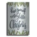 Luxe Metal Art 'Have Yourself a Merry Little Christmas' by Sara Baker, Metal Wall Art