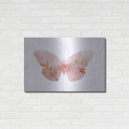 Luxe Metal Art 'Meadow Flora Butterfly' by Bluebird Barn, Metal Wall Art,36x24