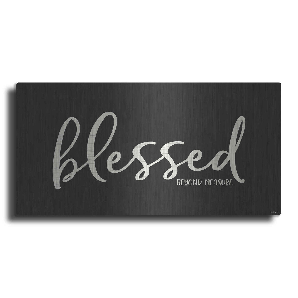 Luxe Metal Art 'Blessed' by Susie Boyer, Metal Wall Art
