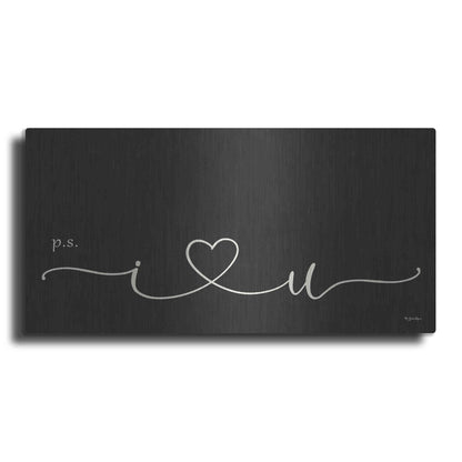 Luxe Metal Art 'I Heart You' by Susie Boyer, Metal Wall Art
