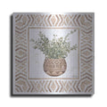 Luxe Metal Art 'Terracotta Pot I' by Cindy Jacobs, Metal Wall Art