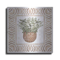 Luxe Metal Art 'Terracotta Pot II' by Cindy Jacobs, Metal Wall Art