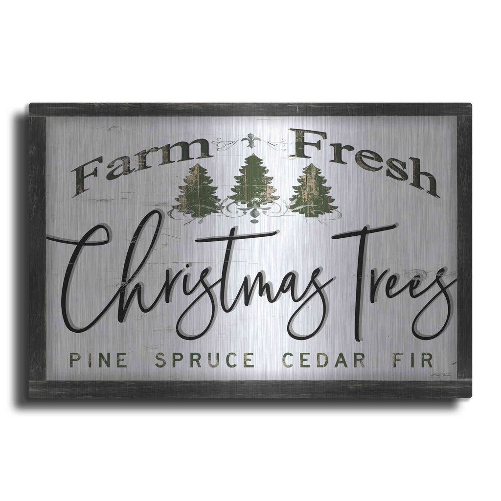 Luxe Metal Art 'Farm Fresh Christmas Trees II' by Cindy Jacobs, Metal Wall Art