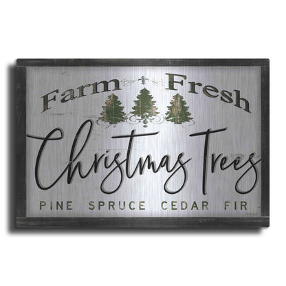 Luxe Metal Art 'Farm Fresh Christmas Trees II' by Cindy Jacobs, Metal Wall Art