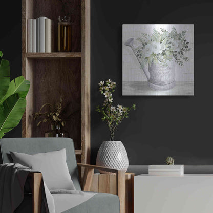 Luxe Metal Art 'Gather Watering Can' by Cindy Jacobs, Metal Wall Art,24x24