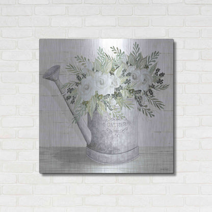 Luxe Metal Art 'Gather Watering Can' by Cindy Jacobs, Metal Wall Art,36x36