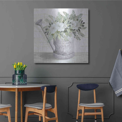 Luxe Metal Art 'Gather Watering Can' by Cindy Jacobs, Metal Wall Art,36x36