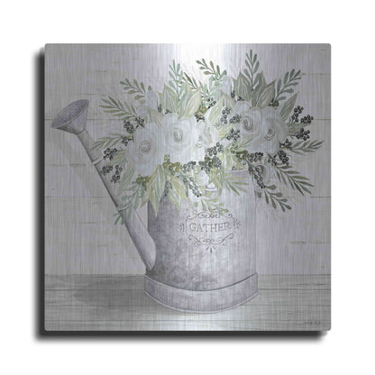 Luxe Metal Art 'Gather Watering Can' by Cindy Jacobs, Metal Wall Art
