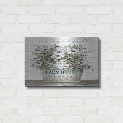 Luxe Metal Art 'Nothing Shall Be Impossible' by Cindy Jacobs, Metal Wall Art,24x16