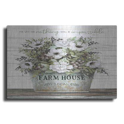 Luxe Metal Art 'Nothing Shall Be Impossible' by Cindy Jacobs, Metal Wall Art