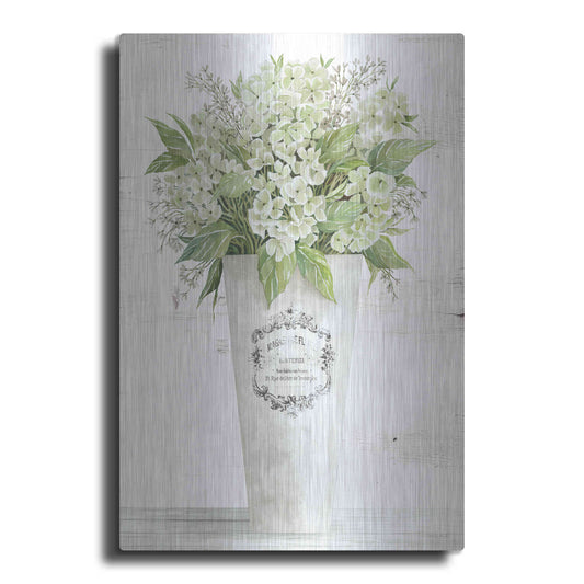 Luxe Metal Art 'Les Fleurs Hortensia' by Cindy Jacobs, Metal Wall Art