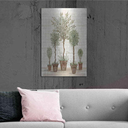 Luxe Metal Art 'Potted Tree Collection' by Cindy Jacobs, Metal Wall Art,24x36