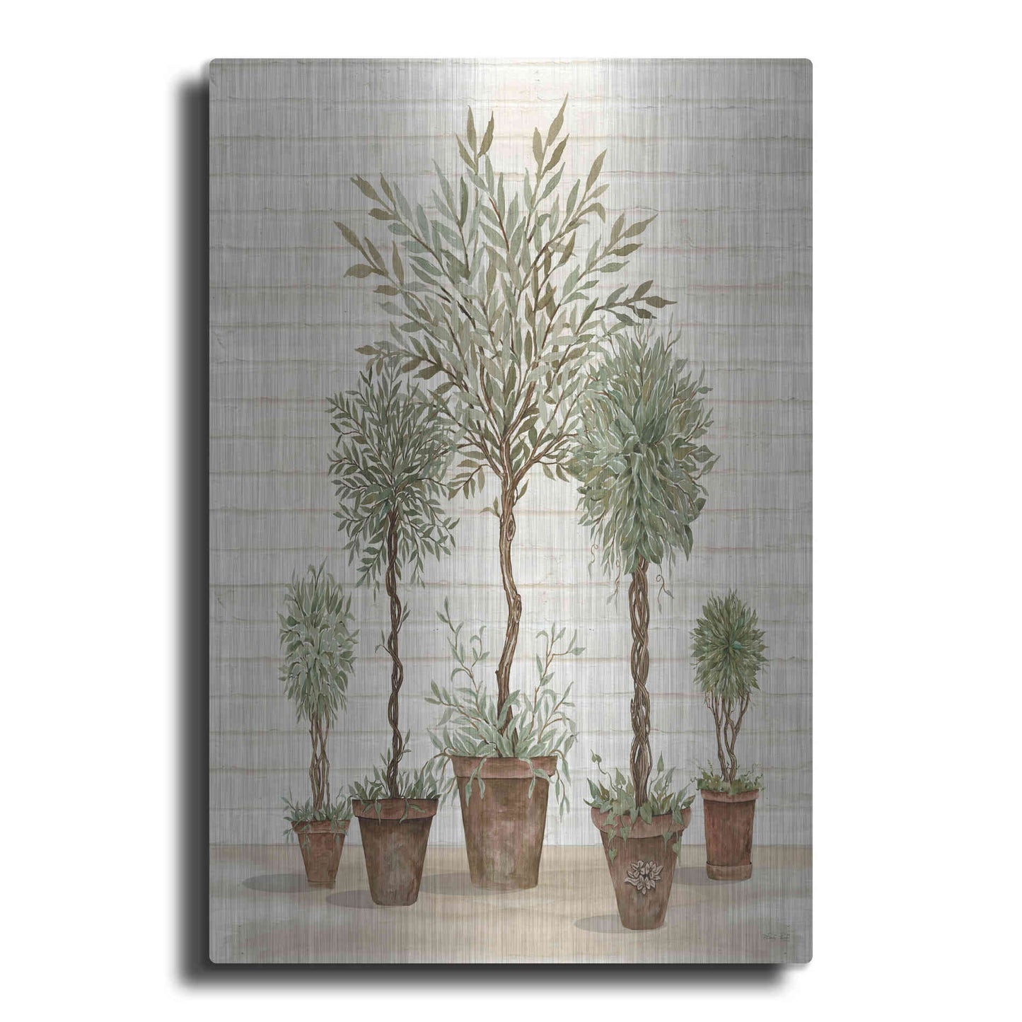 Luxe Metal Art 'Potted Tree Collection' by Cindy Jacobs, Metal Wall Art
