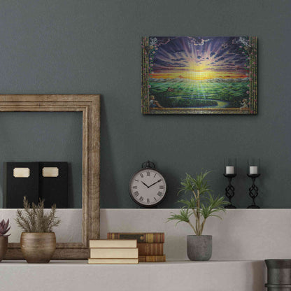 Luxe Metal Art 'Window To Paradise' by Jan Kasparec, Metal Wall Art,16x12