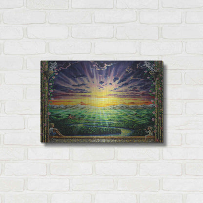 Luxe Metal Art 'Window To Paradise' by Jan Kasparec, Metal Wall Art,24x16