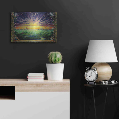 Luxe Metal Art 'Window To Paradise' by Jan Kasparec, Metal Wall Art,24x16