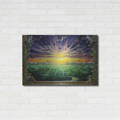 Luxe Metal Art 'Window To Paradise' by Jan Kasparec, Metal Wall Art,36x24