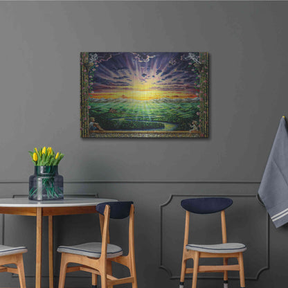 Luxe Metal Art 'Window To Paradise' by Jan Kasparec, Metal Wall Art,36x24