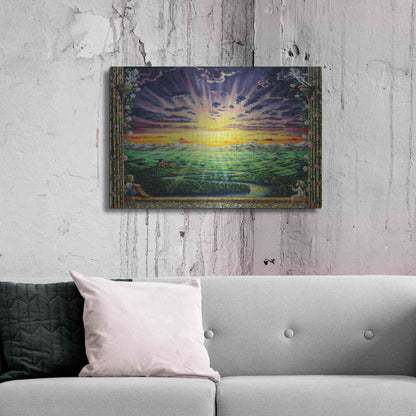 Luxe Metal Art 'Window To Paradise' by Jan Kasparec, Metal Wall Art,36x24