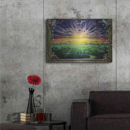 Luxe Metal Art 'Window To Paradise' by Jan Kasparec, Metal Wall Art,36x24