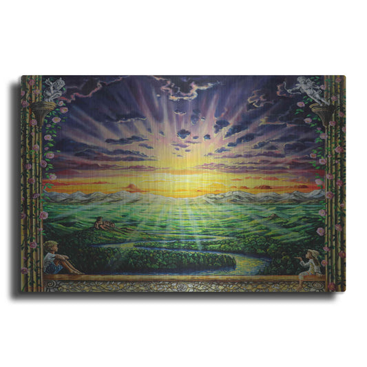 Luxe Metal Art 'Window To Paradise' by Jan Kasparec, Metal Wall Art
