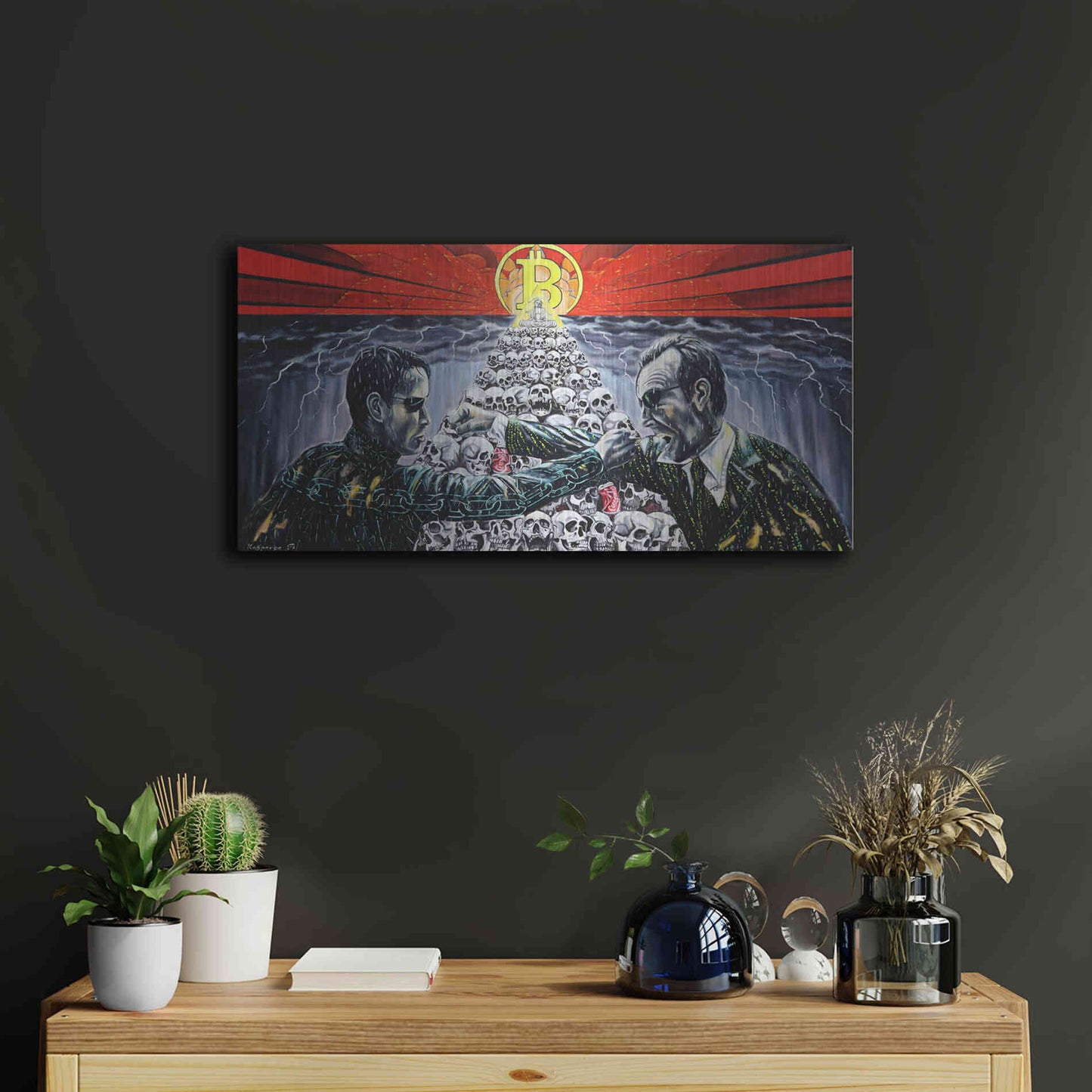 Luxe Metal Art 'When The King Speaks' by Jan Kasparec, Metal Wall Art,24x12