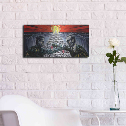 Luxe Metal Art 'When The King Speaks' by Jan Kasparec, Metal Wall Art,24x12