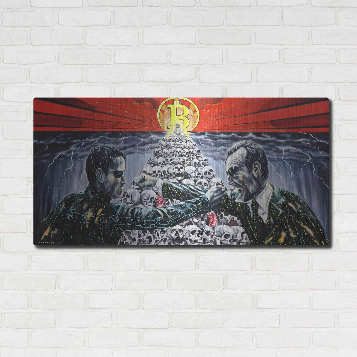 Luxe Metal Art 'When The King Speaks' by Jan Kasparec, Metal Wall Art,48x24