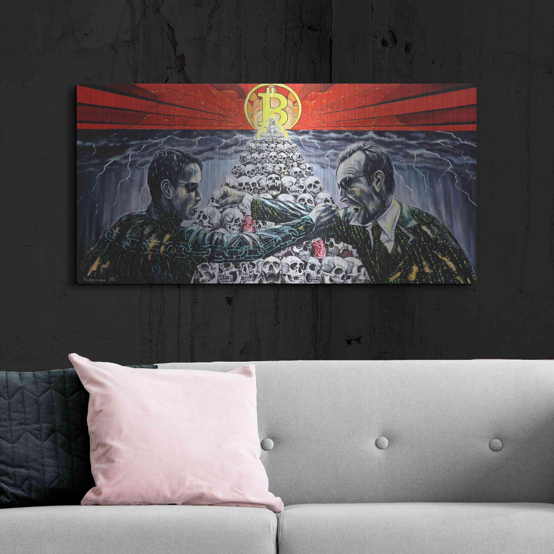 Luxe Metal Art 'When The King Speaks' by Jan Kasparec, Metal Wall Art,48x24