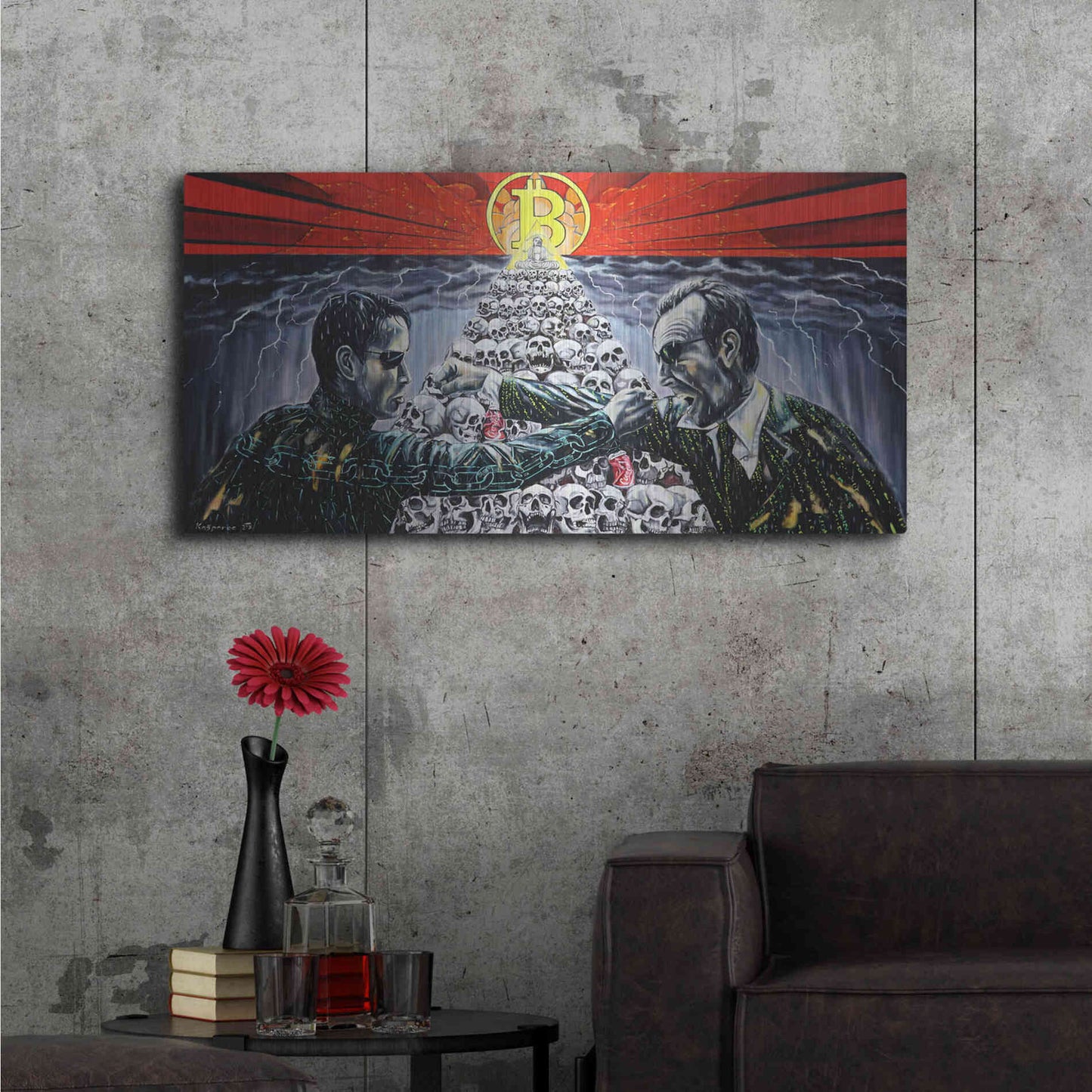 Luxe Metal Art 'When The King Speaks' by Jan Kasparec, Metal Wall Art,48x24